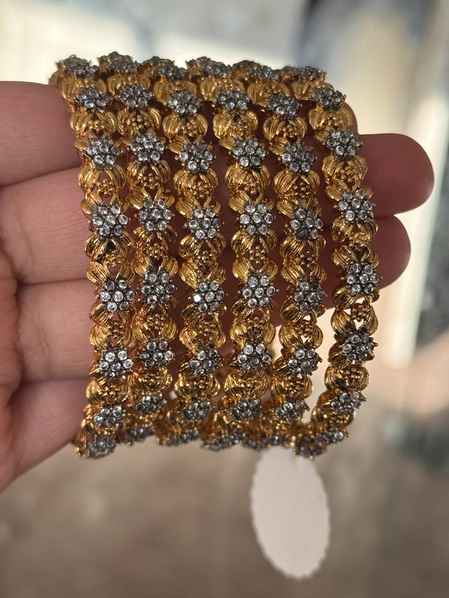 6 Pair of Gold Plated Bangles