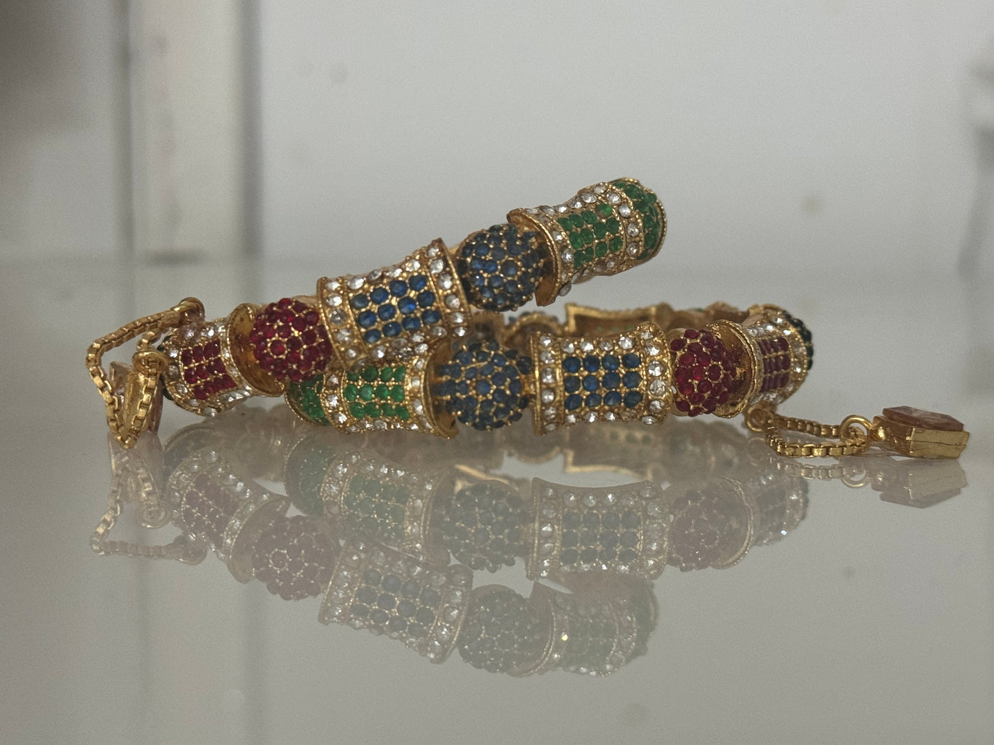 Traditional Nauratan bangle pair