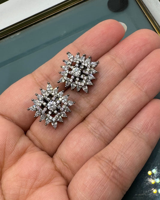 Diamond Look Alike Small American Diamond Studs