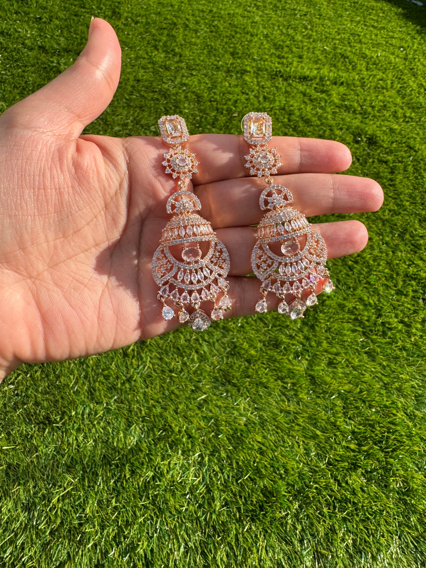 Long, half-jhumki, dangler earrings