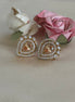 Cubic Zirconia Studs | Champagne