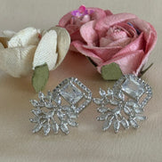 Cubic Zirconia Studs | Silver plated
