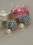 Cubic Zirconia Small Studs | Pearl Gold Plated
