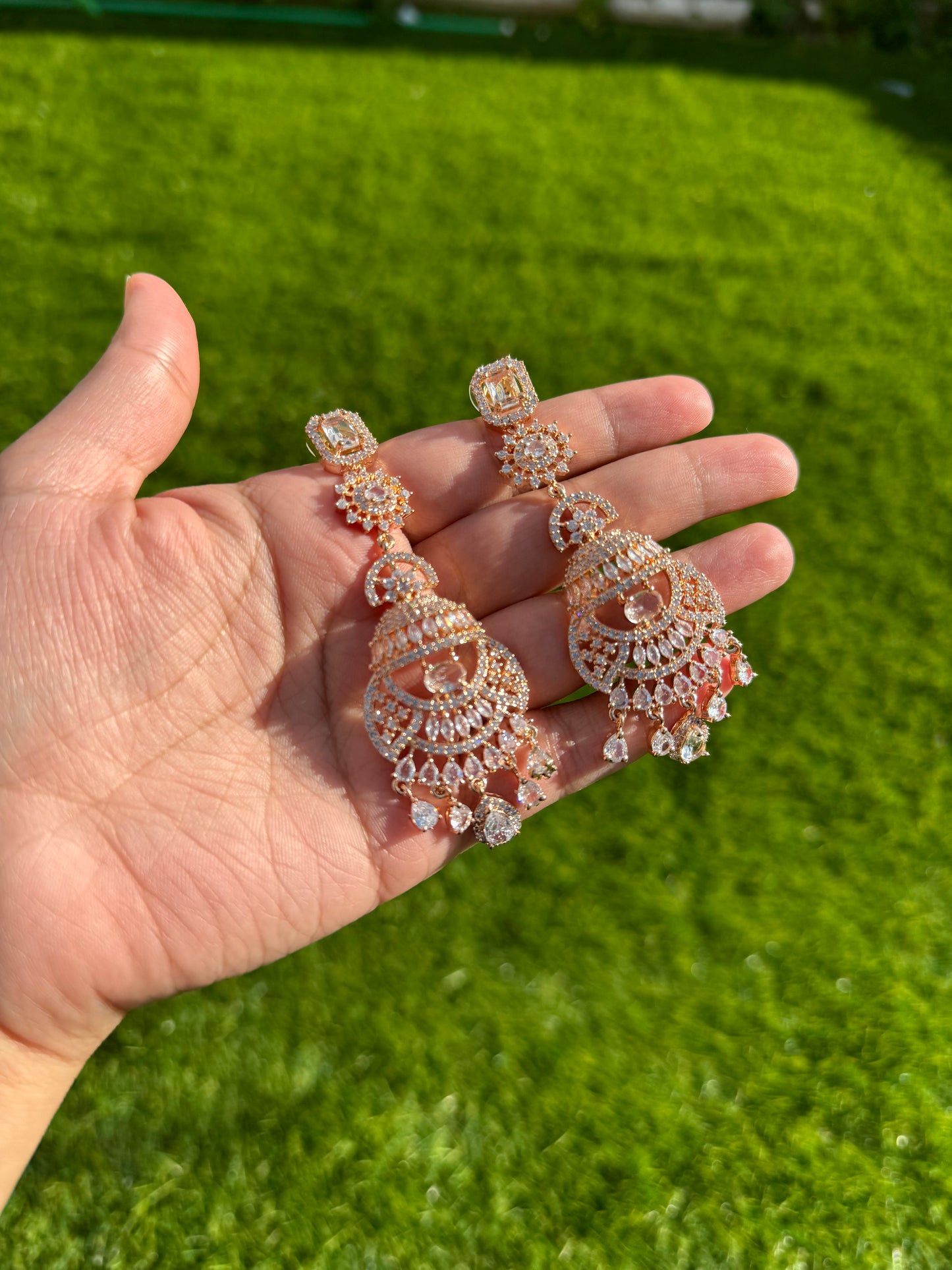 Long, half-jhumki, dangler earrings