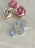 Zahra Earrings| Cubic Zirconia, Silver Plated