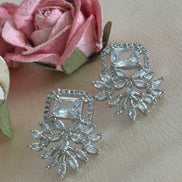 Cubic Zirconia Studs | Silver plated