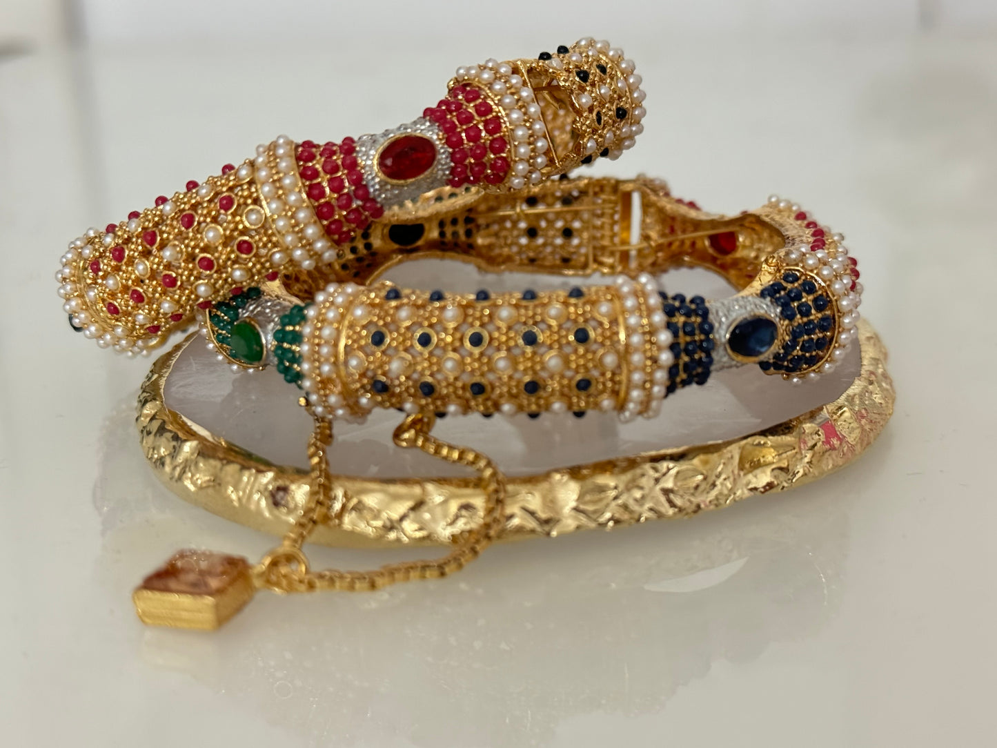 Traditional Nauratan bangles pair