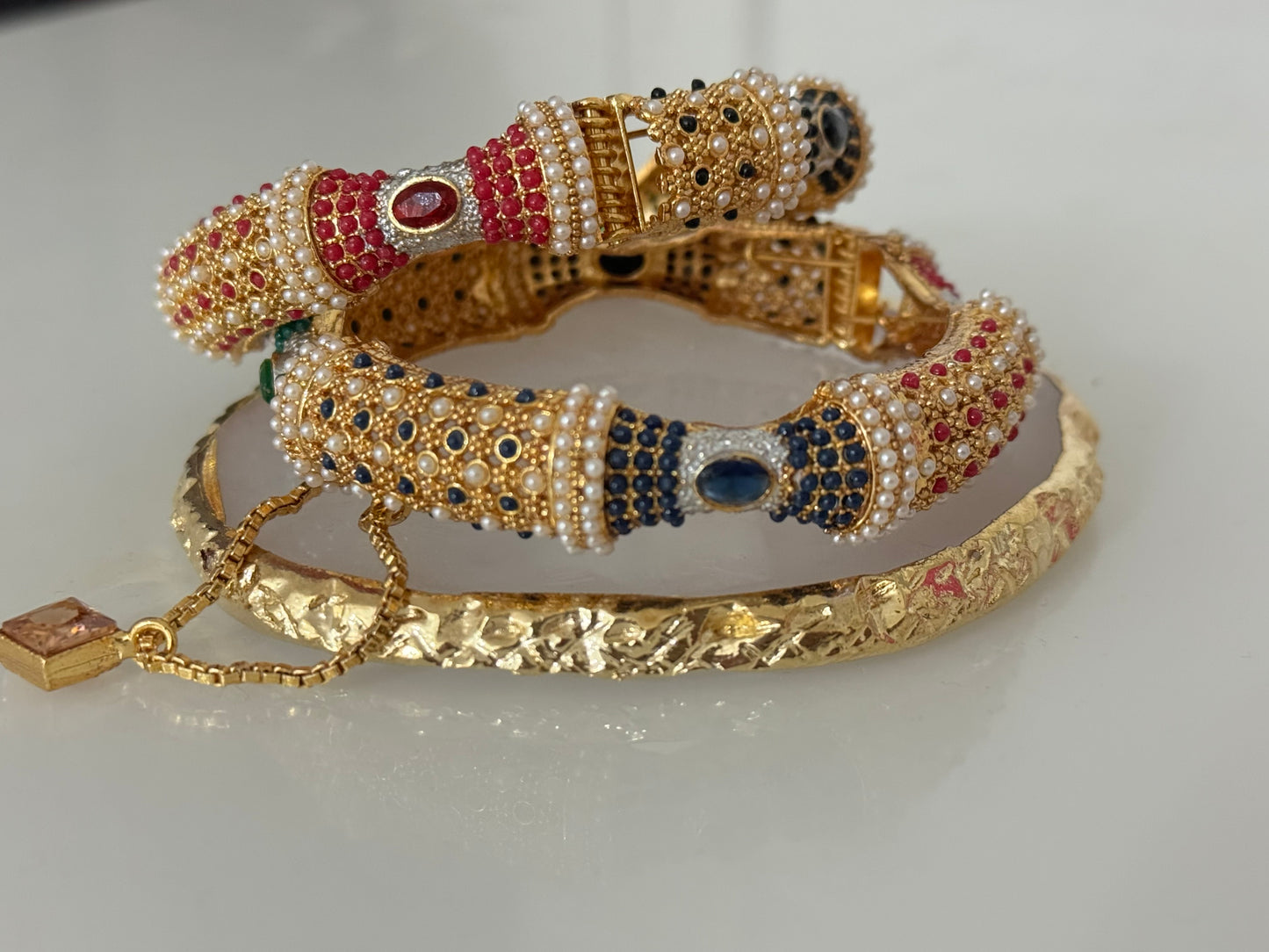 Traditional Nauratan bangles pair