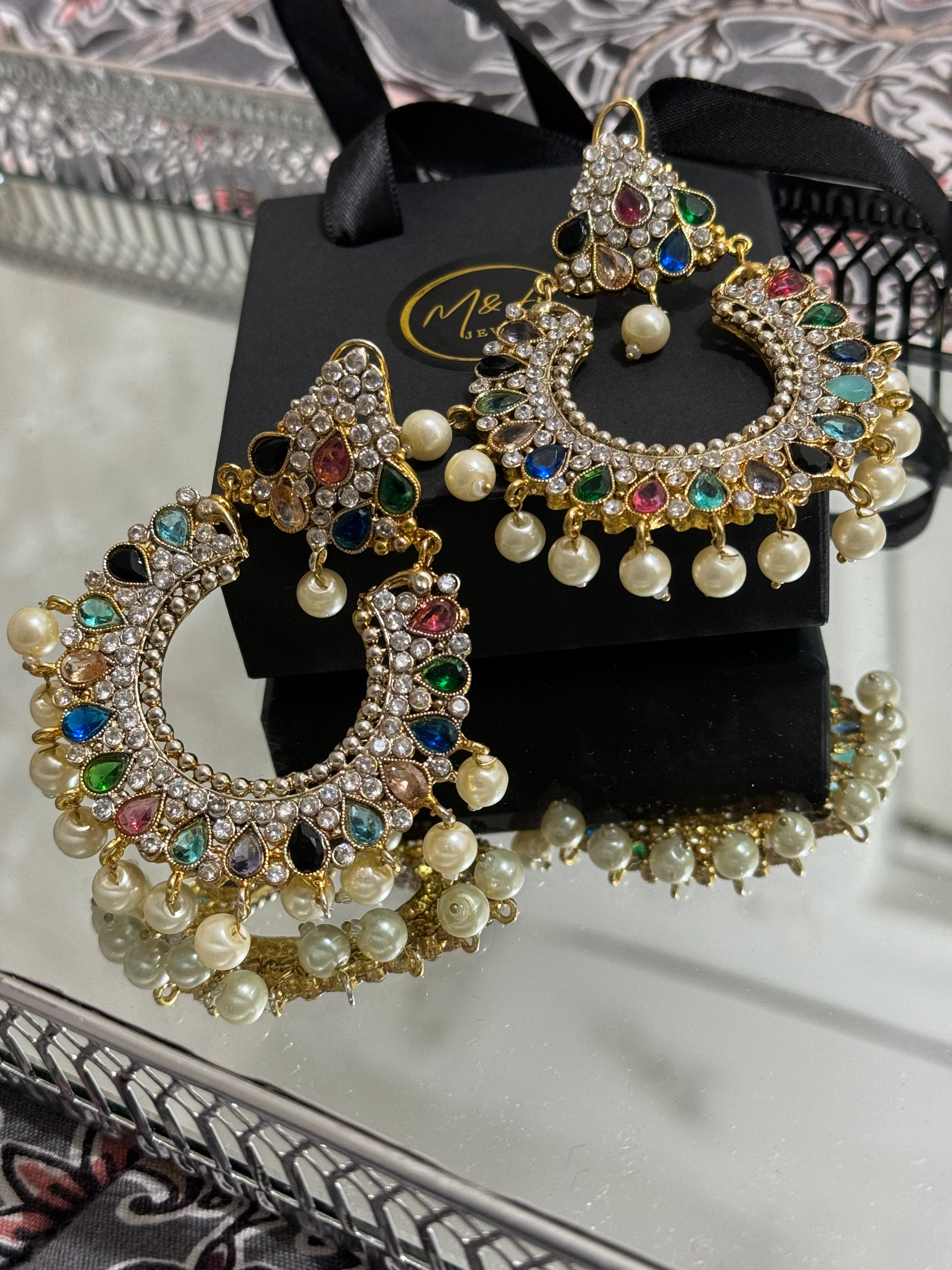 Traditional asian earrings